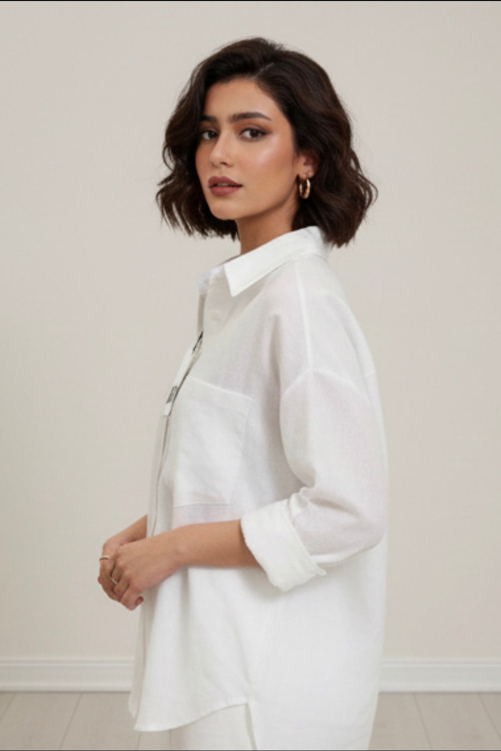 WHITE ZARA CO ORD SET