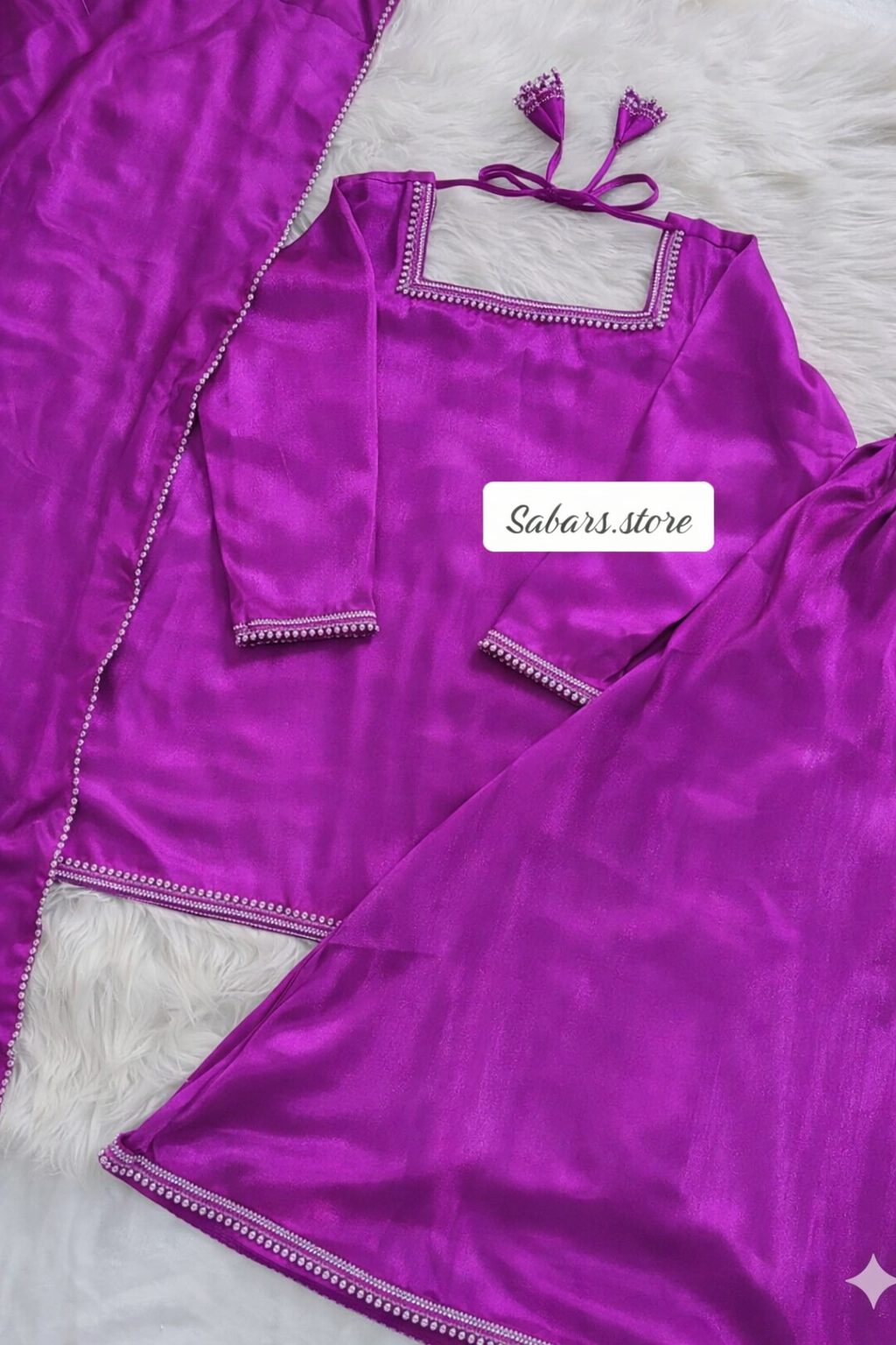 Beautiful three piece plazzo suit