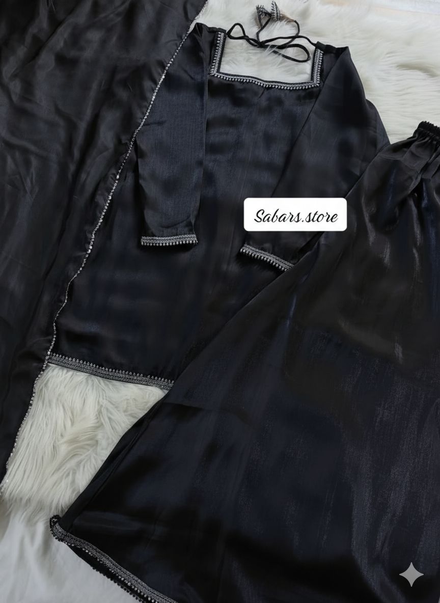 Beautiful three piece plazzo suit