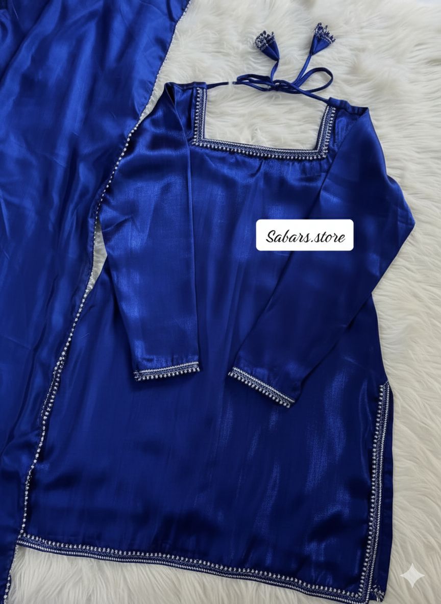 Beautiful three piece plazzo suit