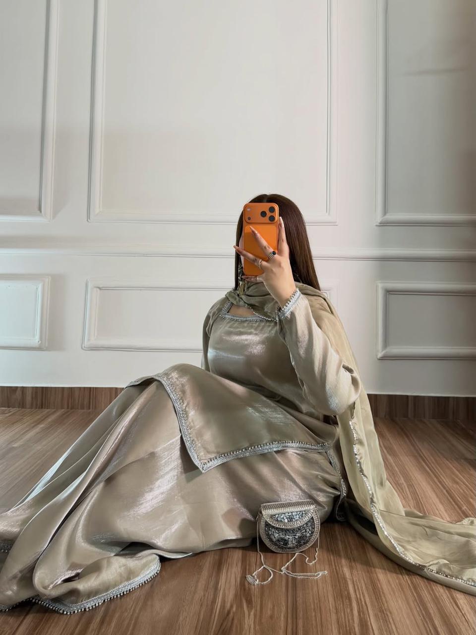 Beautiful three piece plazzo suit